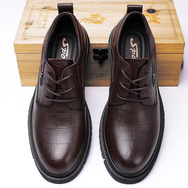

dress shoes classic brand for mens black casual business genuine leather party footwear men designer derbi