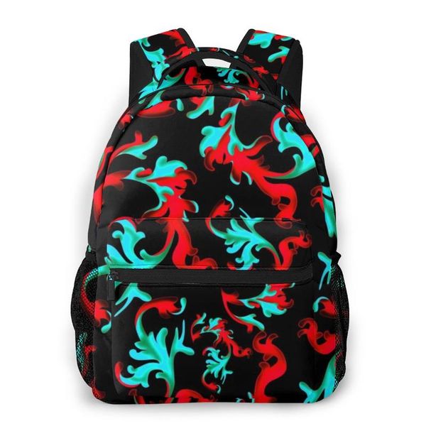 

school bags teenagers boy backpack colorful baroque casual lapstudent bag