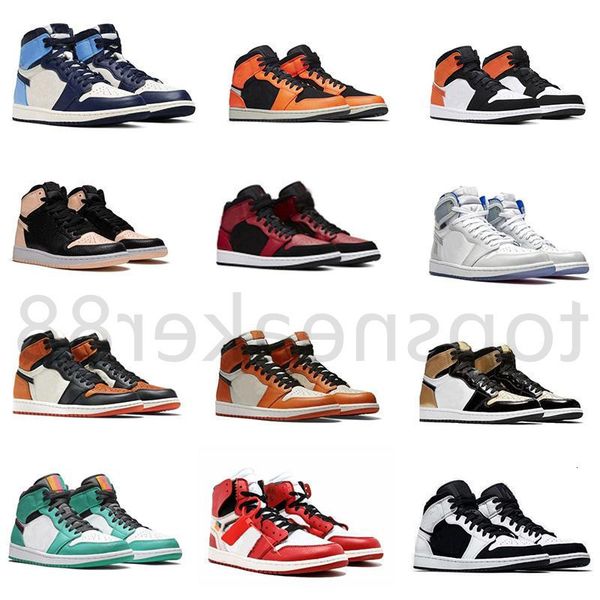 

good quality with jumpman 1 basketball shoes, sports sneakers, running shoes for men, women pine green, pink, court purple, obsidian daruq8p