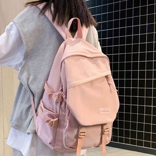 Simpatici Donne Trendy Zaino Cool Nylon Femmina School Bag College Book Lady Laptop Zaino Kawaii Fashion Girl Girl Studente Borsa Viaggio K726