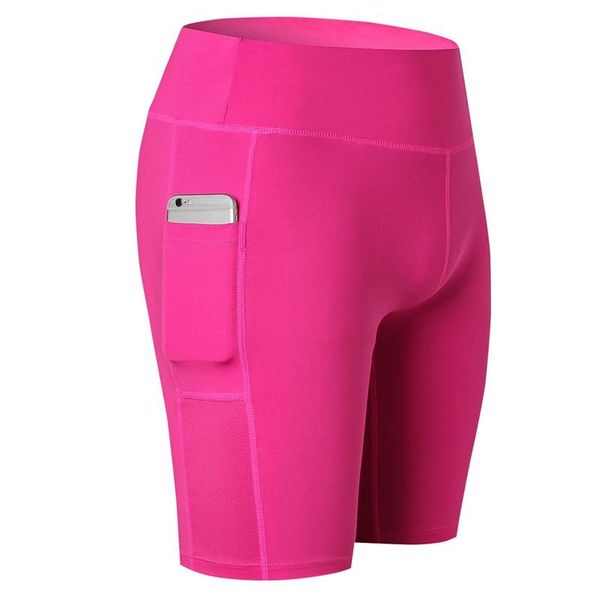 

women casual elastic high waist fitness yoga shorts running gym stretch sports short pantstravel sportswear outfits, White;red
