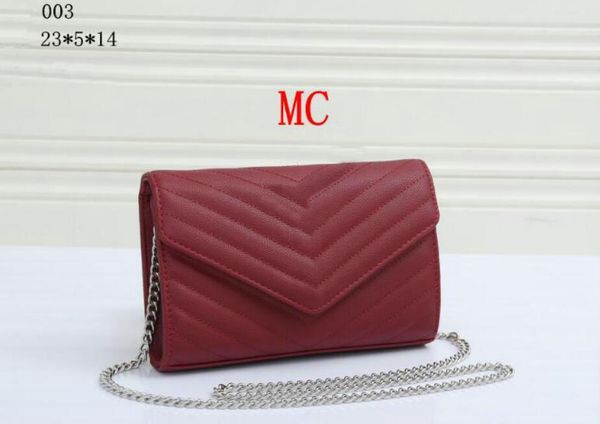 

2022 leather fashion designer crossbody bag metal silver chain handbags flip cover wallet purse diagonal women shoulder bags