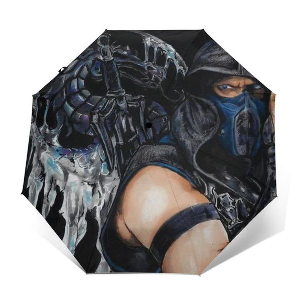

umbrellas mortal kombat umbrella protection automatic creative painting compact fishing