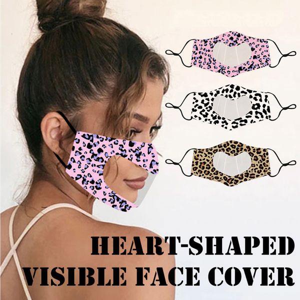 

printing transparent pet anti heart fog mask for deaf mute