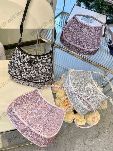 

rita cleo the met gala ora worn collector's silver satin shoulder bag duchesse crystals hobo bag diamond party handbag women designer l