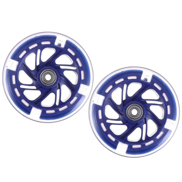 

skateboarding 2pcs light scooter wheels high elastic wear-resistant pu bearing
