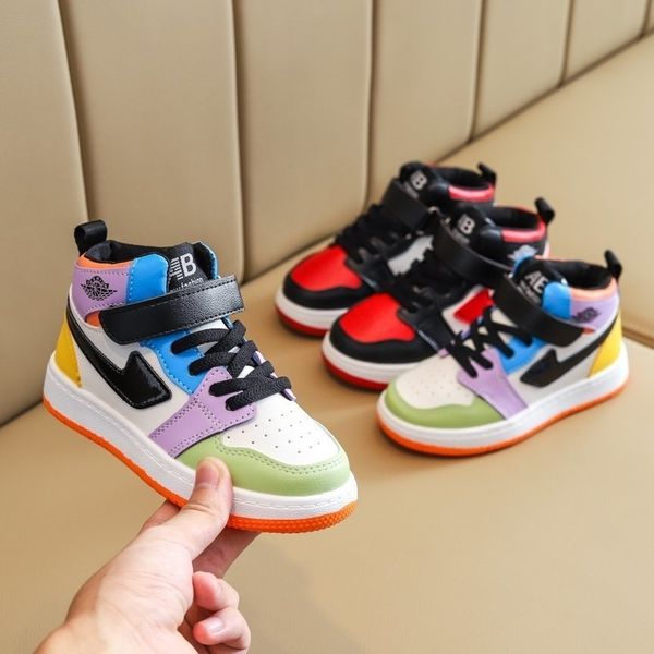 

british sports 2020 new girls' board shoes shadow grey casual middle and large children's shoes, Black