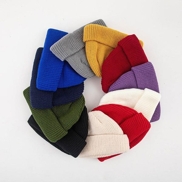 

beanies women knit hat black beanie winter men's ladies skull solid knitted thick
