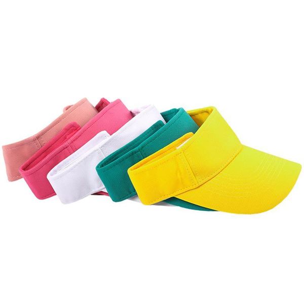 

wide brim hats spring summer sports sun women hat men's cap adjustable cotton visor uv protection empty tennis golf running sunscreen, Blue;gray