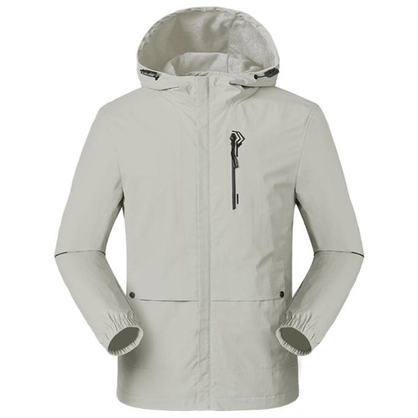 

men's jackets men outdoor casual jacket solid color long sleeve zipper pocket hooded winter windbreaker waterproof coat, Black;brown
