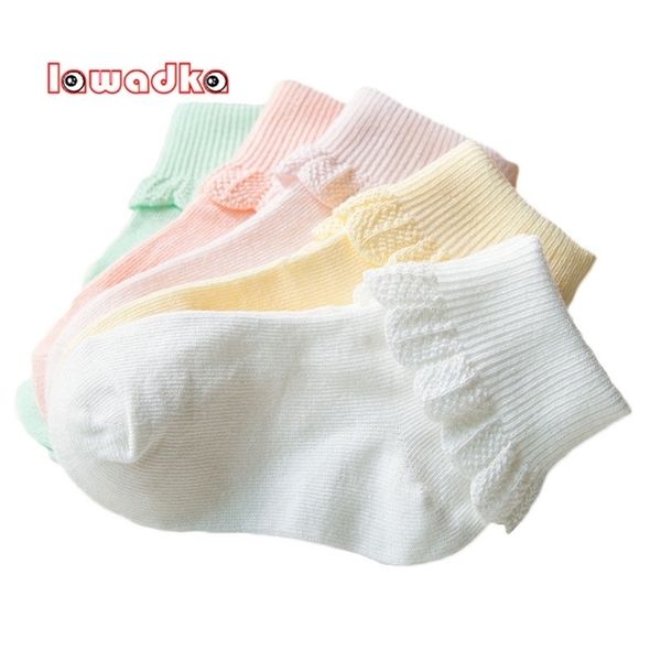 

lawadka 10 pieces/lot=5pairs cotton kids socks fashion sport short baby girls 211028, Pink;yellow