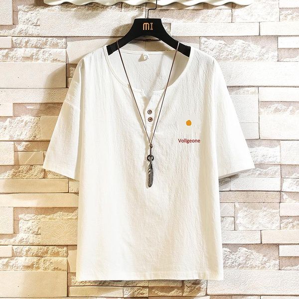 

men's t-shirts 2021 cool fashion t-shirt summer short sleeve m-5xl, White;black