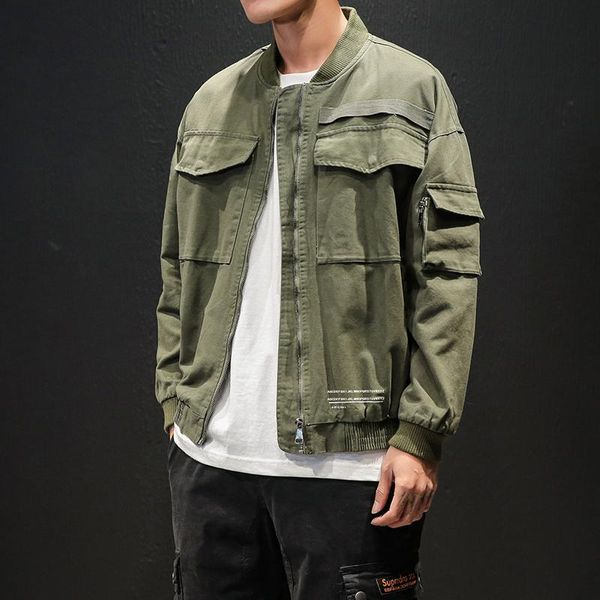 

men's jackets zipper liner jacket impermeable casual baseball spring motorcycle oversized chaquetas hombre men clothing by50jk 2muu, Black;brown