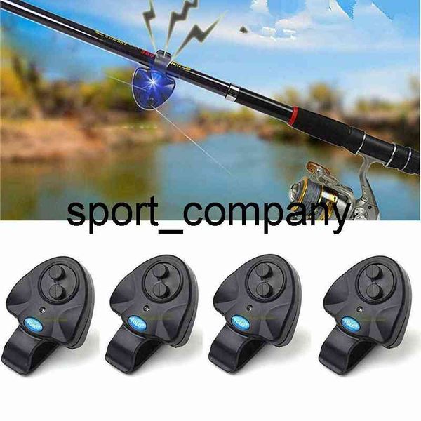 4 pcs Sensitive Pesca Alarme Indicador de Alarme Eletrônico Peixe Buzzer Praticcial Pesca Alerta Adequado para Pesca Preto