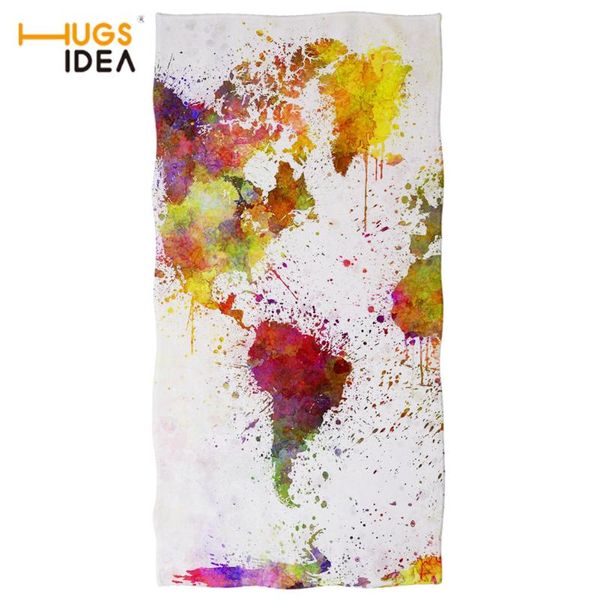 

personlized world maps design bath beach towel home quick dry face hair blankets summer toalla