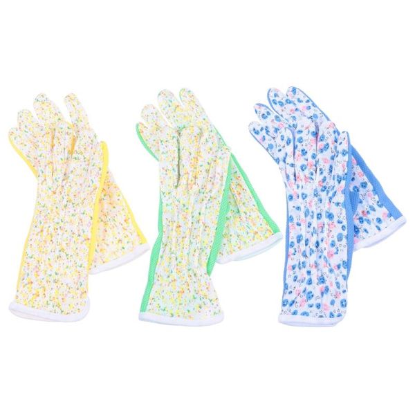 

disposable gloves 3 pairs labor protection gardening protective (random style)