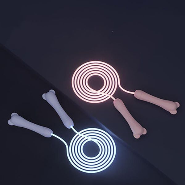

jump ropes luminous skipping rope adjustable training pupils non-slip handle sports