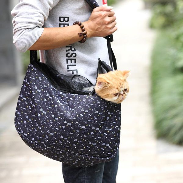 

pet puppy carrier s/loutdoor travel dog slings shoulder bag oxford single comfort handbag tote pouch cat car seat covers