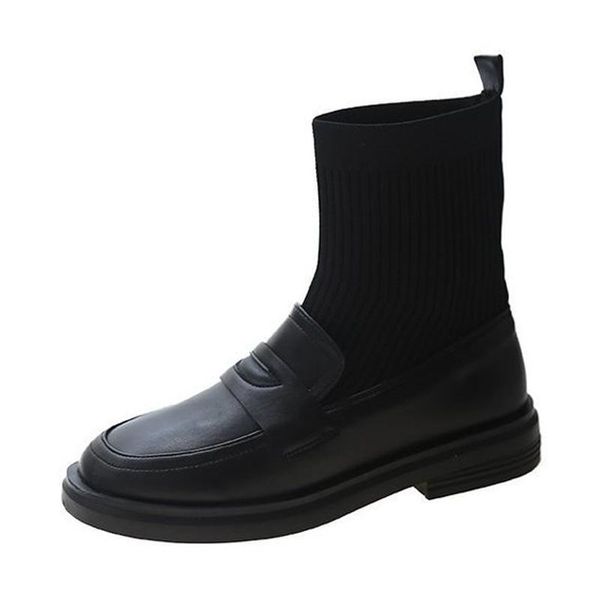 

boots women's autumn/winter 2021 fashion trend casual platform, Black