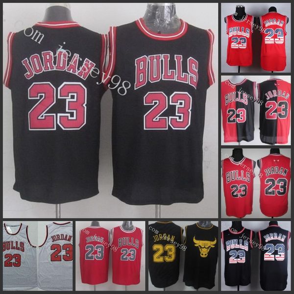 

chicago bulls black #23 michael jor dan greenjersey