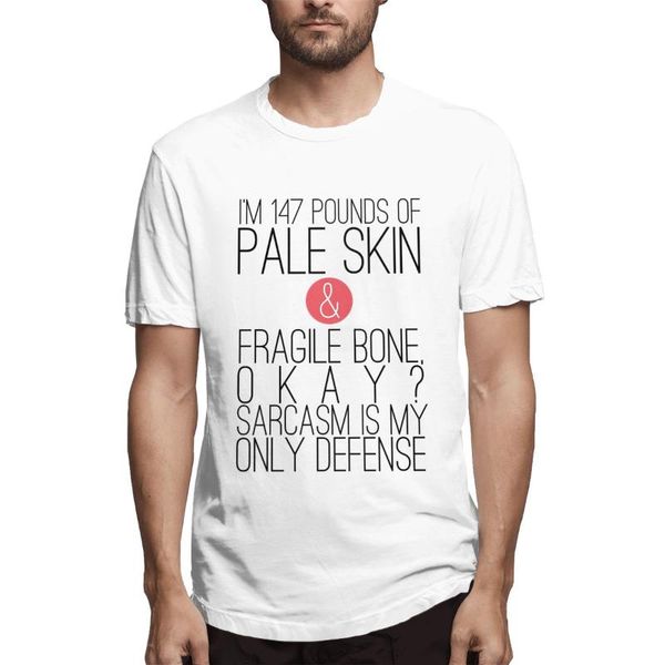 

teen wolf sarcasm men's t shirt vintage tee short sleeve round collar t-shirts 100% cotton birthday present clothes, White;black
