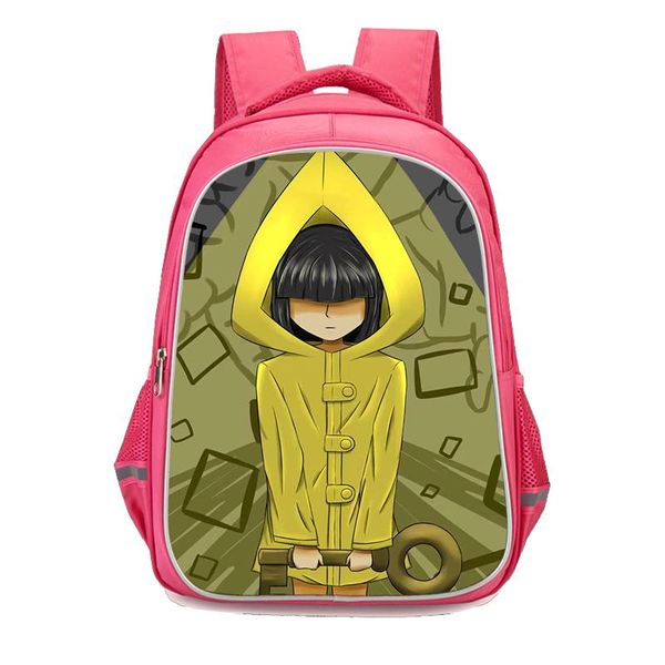 

girls school backpack little nightmare print primary bags 6-10 years children bookbag kids satchel knapsack