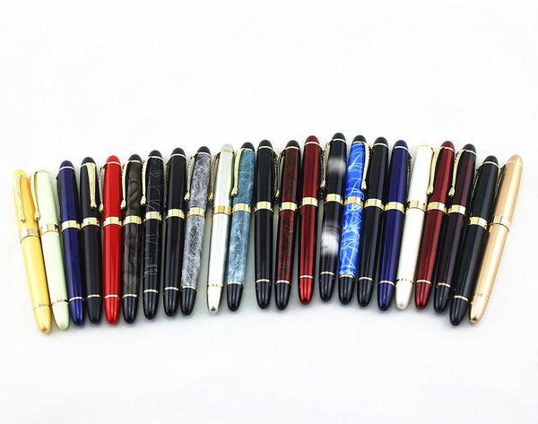

gel pens pen jinhao x450 dark green and golden 0.7mm nib full metal blue red 23 colors ink 450 roller ball