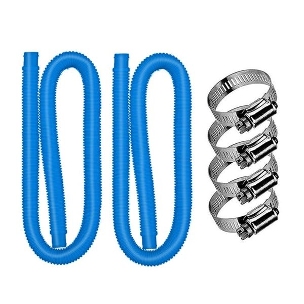 

pool & accessories 2pcs swimming replacement hose set pump filter long