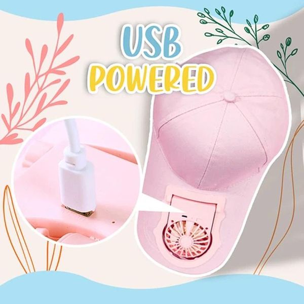 

electric fans summer usb charging cooling fan baseball cap golf hat switch outdoor sport camping hiking snapback peaked sun visor