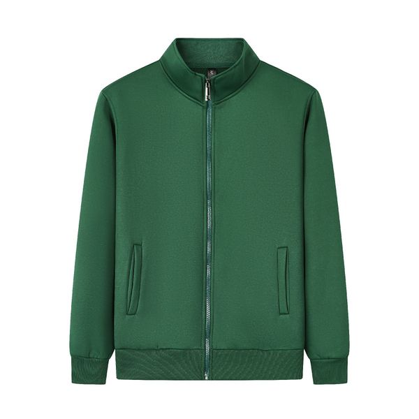 

men's jackets solid color hoodie stand collar fleece coat women's class uniform company employees working clothes worker's ou, Black;brown