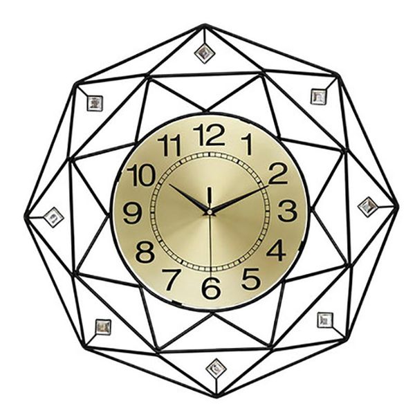 

wall clocks european round clock living room modern minimalist creative personality home wrought iron bedroom silent decor 50q106