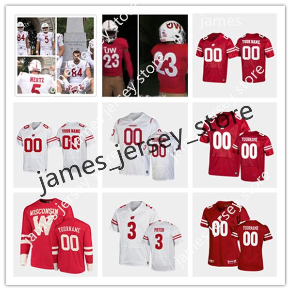 

ncaa wisconsin stitched football jersey 85 clay cundiff 10 stephan bracey 25 isaac smith 90 james thompson jr. 14 preston zachman 43 quan ea, Black