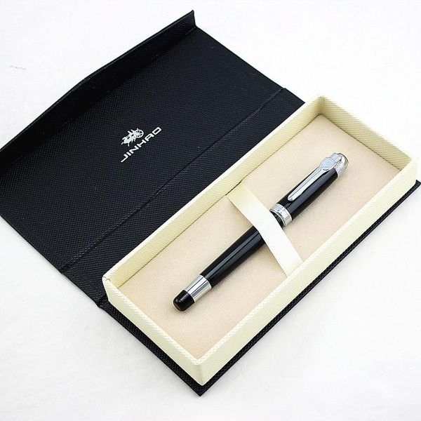 

fountain pen with luxury set 0.5mm black f nib converter steel ink pens simple business signing writing