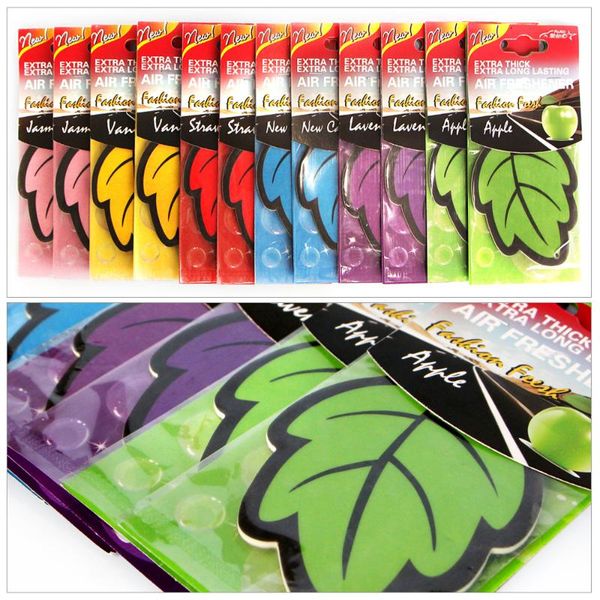 

car air freshener 1/6pcs natural scented tea paper auto hanging vanilla perfume fragrance leaf shape accessories interior