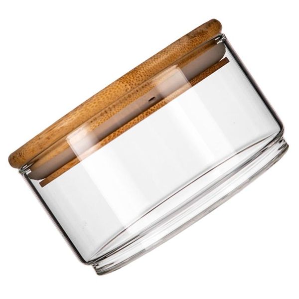 

storage bottles & jars 1pc glass bowl holder salad fruit container kitchen accessory jar