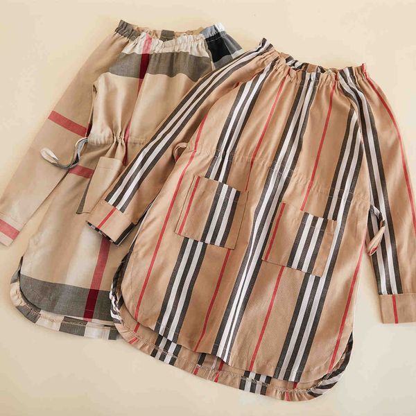 

girl's dresses new spring&autumn plaid&striped elegant party children girls khaki dress for kids c0228, Red;yellow
