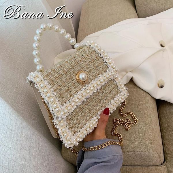 

evening bags women small fragrance wind woven pearl designer handbag personality girl crossbody bag casual stylish chain shoulder 2021