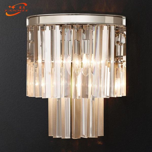 

wall lamp modern crystal sconce bedroom corridor living room lights for home lighting
