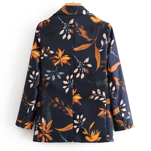 

dresses spring women's new fashion wild lapel two buckle loose long-sleeved casual female printed sweet professional suit, Black;gray