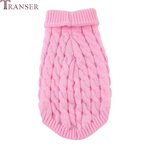 

dog apparel transer 7color knitted turtleneck pet sweater twisted knitting warm clothes puppies outwear small 912