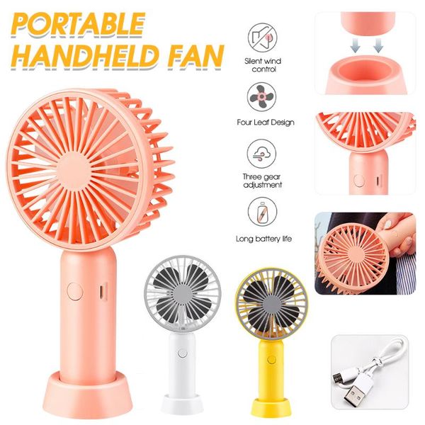 

electric fans handheld mini portable fan three level personal usb rechargeable battery for desk outdoor travel