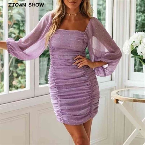 

package hips floral print long sleeve dress elegant women lacing up elastic ruched party dresses slim fit vestido 210429, Black;gray