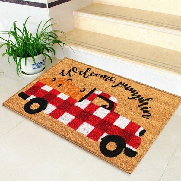 

carpets halloween doormat blanket welcome home front door decorations mat anti-slip bottom indoor outdoor carpet