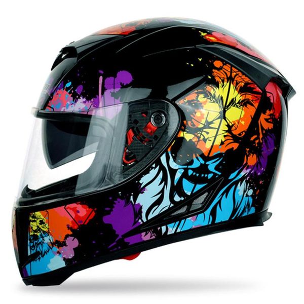 

motorcycle helmets jiekai helmet full face motocross capacete da motocicleta cascos moto casque doublel lens riding