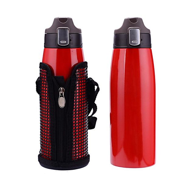 

water bottles sports bottle for outdoor leak-proof camping climbing bicycle stainless steel large capacity insulation travel pot