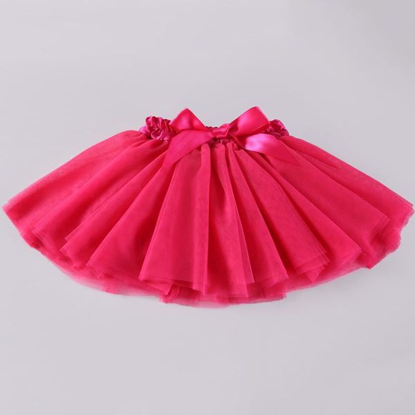 

skirts baby girls ballet skirt kids fashion bow tutu pettiskirt party dance solid princess a-line mini for, Blue