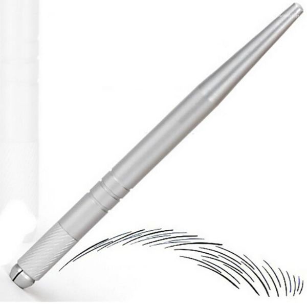 

100pcs silver professional permanent makeup pen 3d embroidery manual tattoo eyebrow microblade11