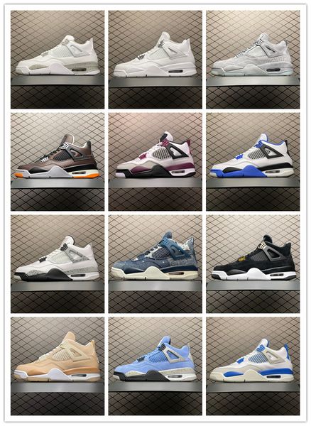 

university blue 1s men basketball shoes 1 hyper royal bred 4s black cat white oreo pollen shimmer womens mens trainers sports sneakers
