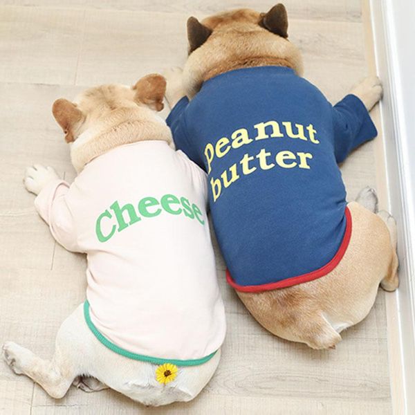 

dog apparel clothes soft pets dogs clothing for small medium chihuahua warm puppy pet ropa perro letter print shirt pug