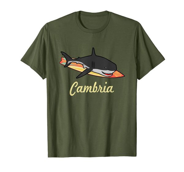 

cambria california beach souvenir graphic tees surf t gifts t-shirt, White;black